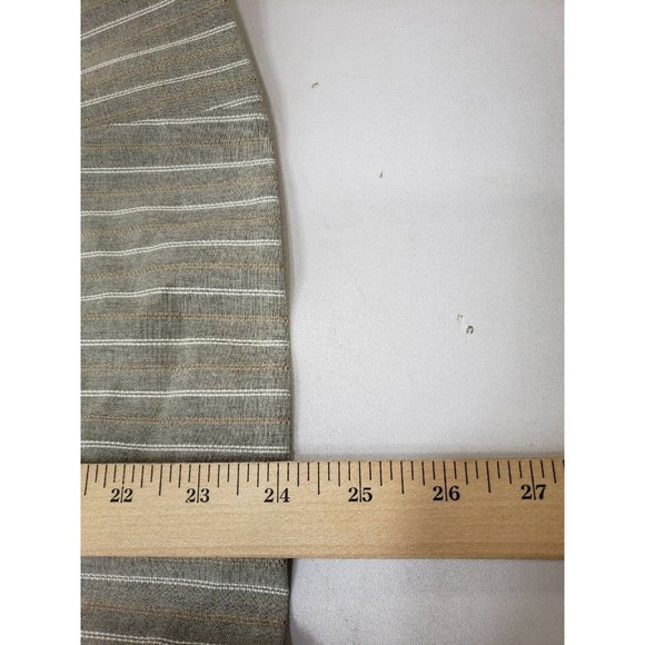 Donna Degnan Womens Blazer Jacket Long Sleeve Single Button Striped Grey Size 2 - Picture 8 of 8